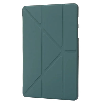 For Samsung Galaxy Tab S9+ Tablet Case Silicone + PU Leather Flip Cover with Auto Wake  /  Sleep Function