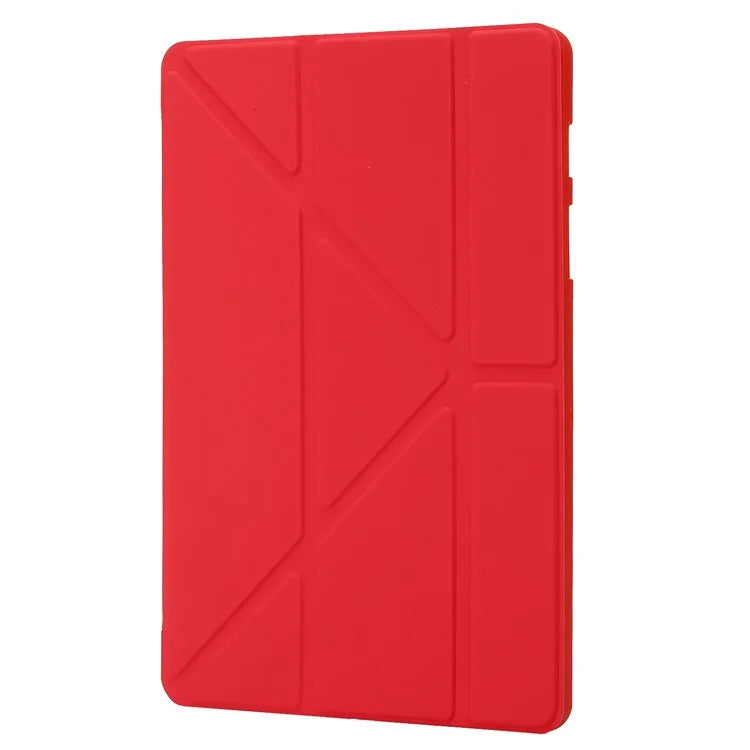 For Samsung Galaxy Tab S9+ Tablet Case Silicone + PU Leather Flip Cover with Auto Wake  /  Sleep Function