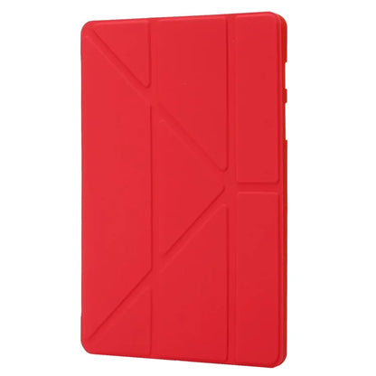 For Samsung Galaxy Tab S9+ Tablet Case Silicone + PU Leather Flip Cover with Auto Wake  /  Sleep Function