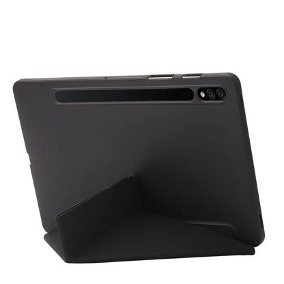 For Samsung Galaxy Tab S9+ Tablet Case Silicone + PU Leather Flip Cover with Auto Wake  /  Sleep Function
