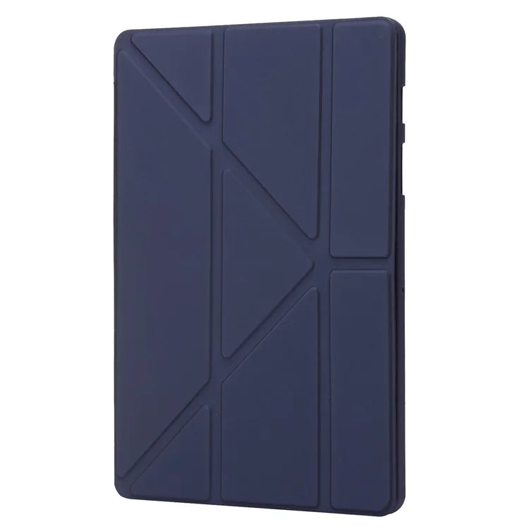 For Samsung Galaxy Tab S9+ Tablet Case Silicone + PU Leather Flip Cover with Auto Wake  /  Sleep Function
