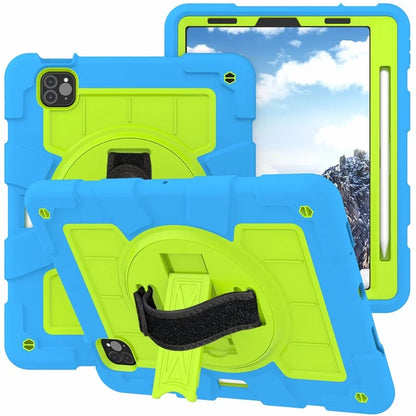 For iPad Pro 11-inch (2018) / (2020) / (2021) / (2022) / Air (2020) / (2022) Tablet Case Anti-Drop Kickstand TPU+PC Cover / Green