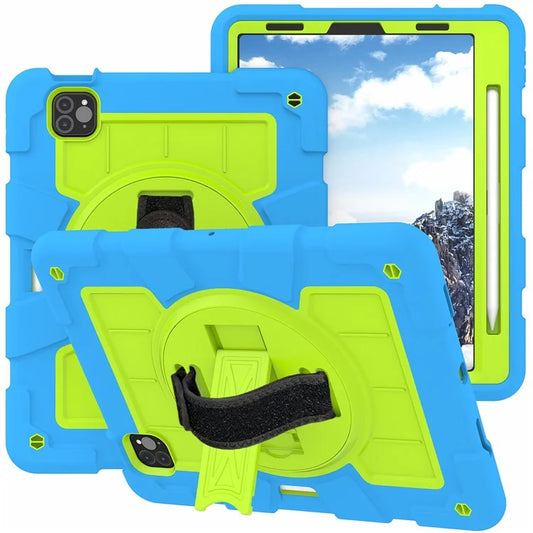 For iPad Pro 11-inch (2018) / (2020) / (2021) / (2022) / Air (2020) / (2022) Tablet Case Anti-Drop Kickstand TPU+PC Cover / Green