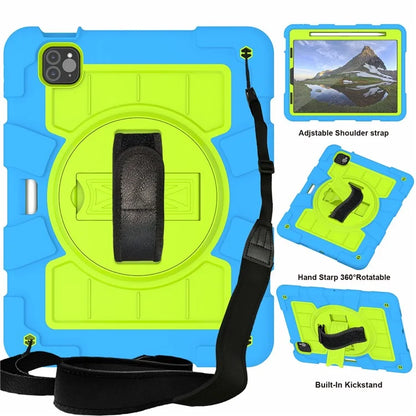 For iPad Pro 11-inch (2018) / (2020) / (2021) / (2022) / Air (2020) / (2022) Tablet Case Anti-Drop Kickstand TPU+PC Cover / Green