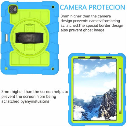 For iPad Pro 11-inch (2018) / (2020) / (2021) / (2022) / Air (2020) / (2022) Tablet Case Anti-Drop Kickstand TPU+PC Cover / Green