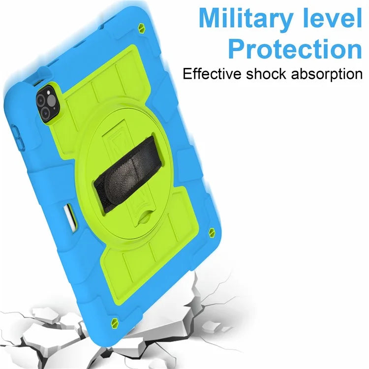 For iPad Pro 11-inch (2018) / (2020) / (2021) / (2022) / Air (2020) / (2022) Tablet Case Anti-Drop Kickstand TPU+PC Cover / Green