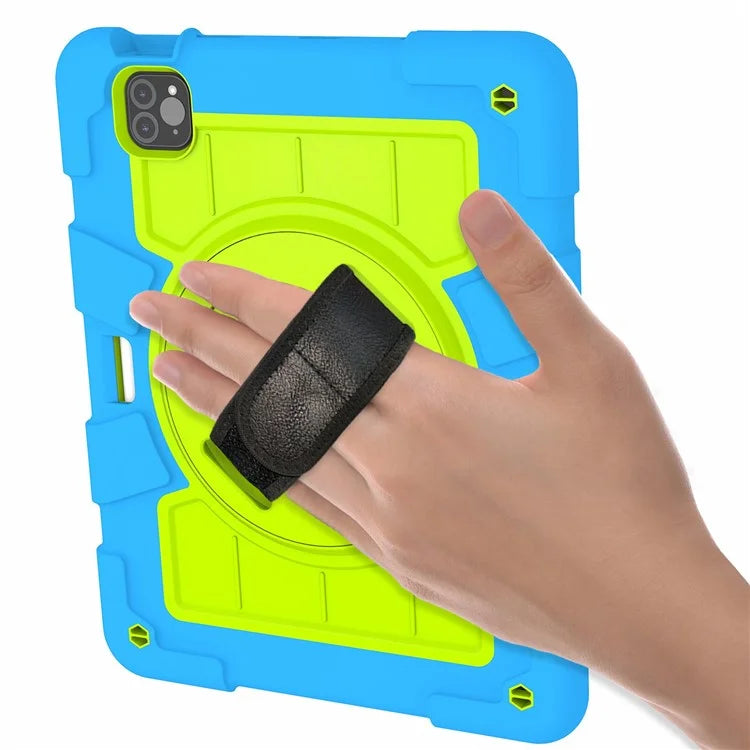 For iPad Pro 11-inch (2018) / (2020) / (2021) / (2022) / Air (2020) / (2022) Tablet Case Anti-Drop Kickstand TPU+PC Cover / Green