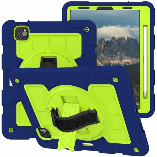 For iPad Pro 11-inch (2018) / (2020) / (2021) / (2022) / Air (2020) / (2022) Tablet Case Anti-Drop Kickstand TPU+PC Cover