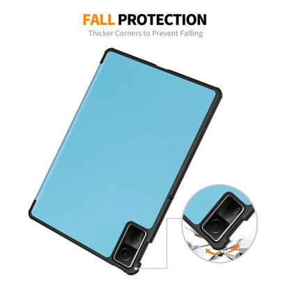 ENKAY HAT PRINCE For Xiaomi Redmi Pad SE Auto Sleep / Wake Cover PU Leather + PC Trifold Stand Tablet Caseish Green