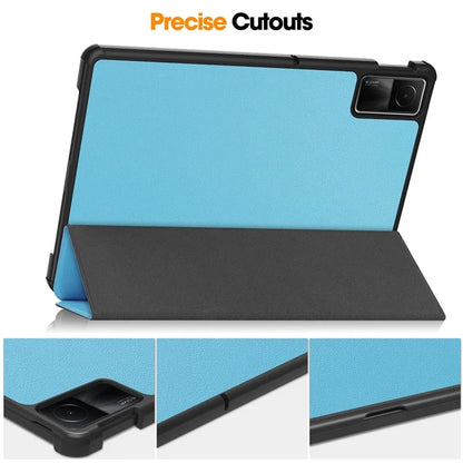 ENKAY HAT PRINCE For Xiaomi Redmi Pad SE Auto Sleep / Wake Cover PU Leather + PC Trifold Stand Tablet Caseish Green