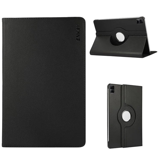 ENKAY HAT PRINCE For Xiaomi Redmi Pad SE Rotary Stand Cover Auto Sleep / Wake PU Leather+PC Tablet Case