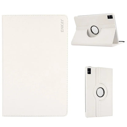 ENKAY HAT PRINCE For Xiaomi Redmi Pad SE Rotary Stand Cover Auto Sleep / Wake PU Leather+PC Tablet Case