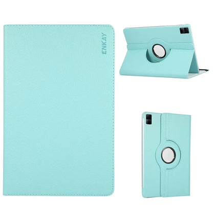 ENKAY HAT PRINCE For Xiaomi Redmi Pad SE Rotary Stand Cover Auto Sleep / Wake PU Leather+PC Tablet Case