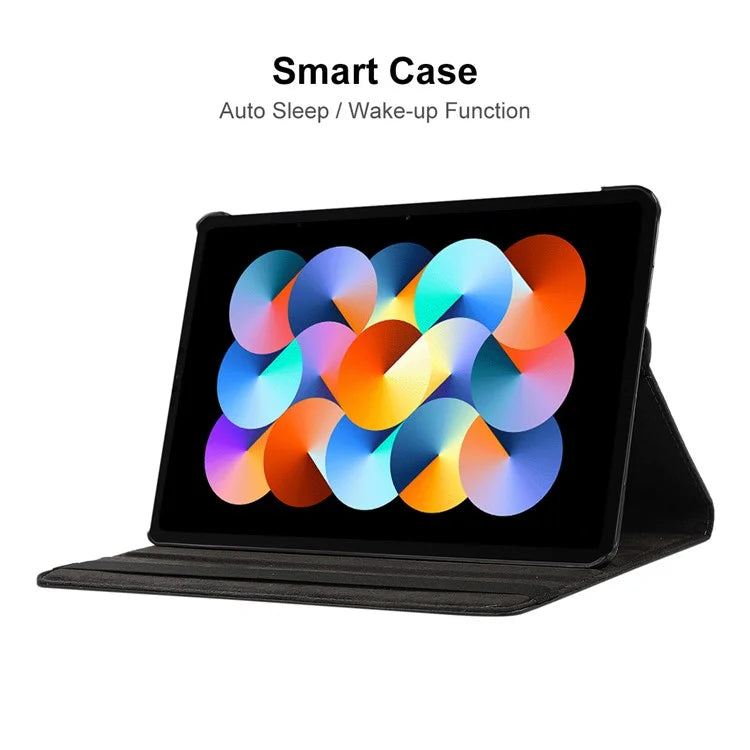 ENKAY HAT PRINCE For Xiaomi Redmi Pad SE Rotary Stand Cover Auto Sleep / Wake PU Leather+PC Tablet Case