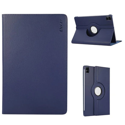 ENKAY HAT PRINCE For Xiaomi Redmi Pad SE Rotary Stand Cover Auto Sleep / Wake PU Leather+PC Tablet Case