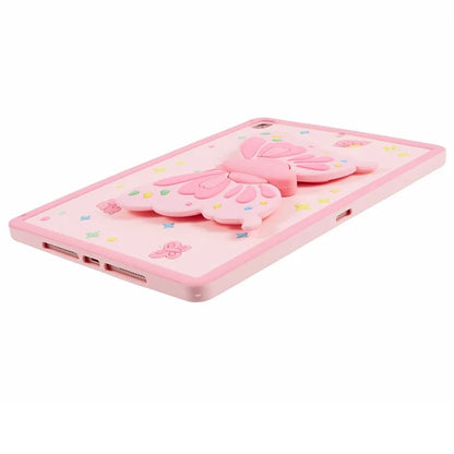 Silicone Cover for iPad 10.2 (2021) / (2019) / (2020) / iPad Air 10.5 inch (2019) / Pro 10.5-inch (2017) Case with Butterfly Kickstand