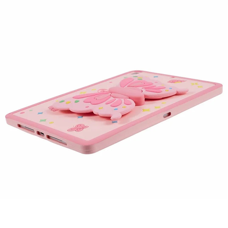 For iPad 9.7-inch (2017) / (2018) / Pro 9.7 inch (2016 / iPad Air (2013) / Air 2 Case Butterfly Kickstand Tablet Silicone Cover