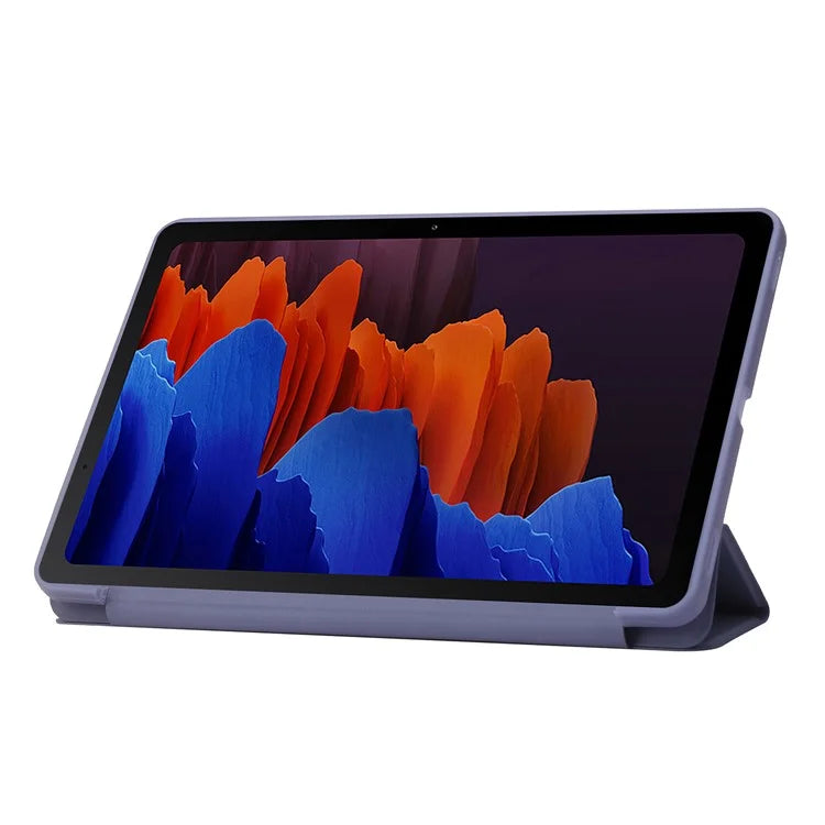 For Samsung Galaxy Tab S9 Case Anti-Scratch PU+ Silicone Tri-fold Stand Tablet Cover