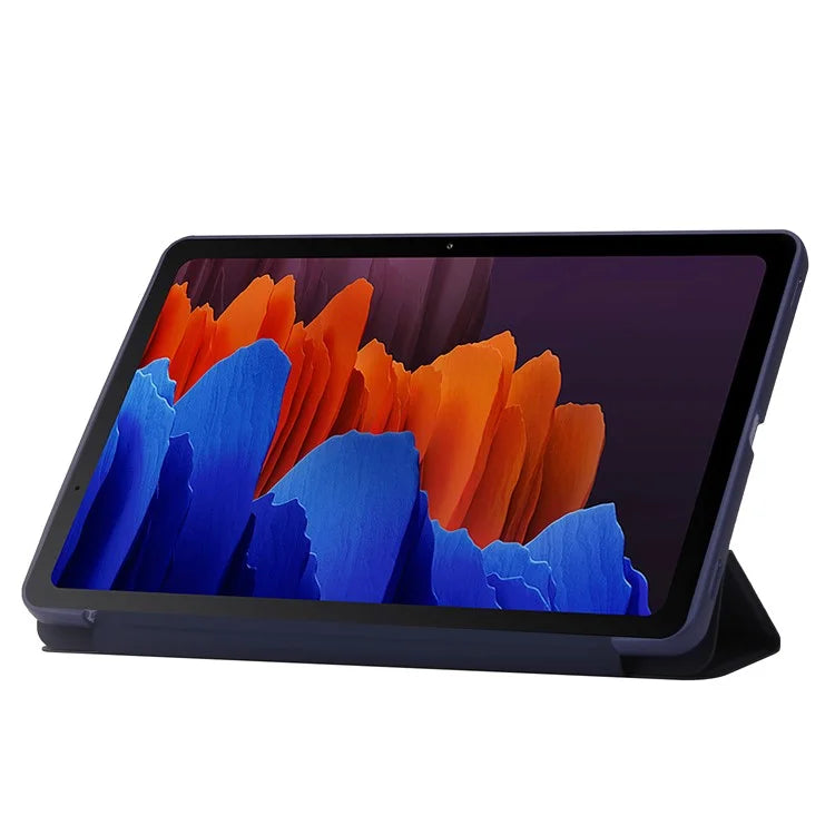 For Samsung Galaxy Tab S9 Case Anti-Scratch PU+ Silicone Tri-fold Stand Tablet Cover