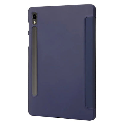 For Samsung Galaxy Tab S9 Case Anti-Scratch PU+ Silicone Tri-fold Stand Tablet Cover