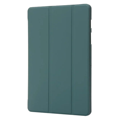 For Samsung Galaxy Tab S9 Case Anti-Scratch PU+ Silicone Tri-fold Stand Tablet Coverish Green