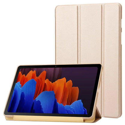For Samsung Galaxy Tab S9 Case Anti-Scratch PU+ Silicone Tri-fold Stand Tablet Cover