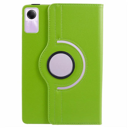 For Xiaomi Redmi Pad SE Case Litchi Texture PU Leather Protective Tablet Cover with Elastic Band