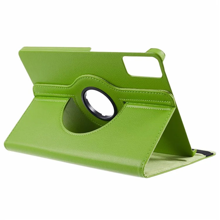 For Xiaomi Redmi Pad SE Case Litchi Texture PU Leather Protective Tablet Cover with Elastic Band