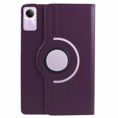 For Xiaomi Redmi Pad SE Case Litchi Texture PU Leather Protective Tablet Cover with Elastic Band