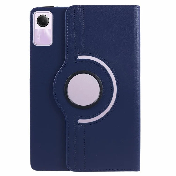 For Xiaomi Redmi Pad SE Case Litchi Texture PU Leather Protective Tablet Cover with Elastic Band