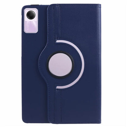 For Xiaomi Redmi Pad SE Case Litchi Texture PU Leather Protective Tablet Cover with Elastic Band