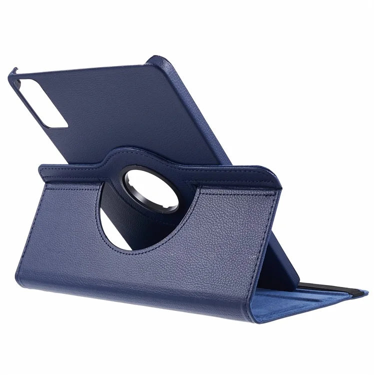For Xiaomi Redmi Pad SE Case Litchi Texture PU Leather Protective Tablet Cover with Elastic Band