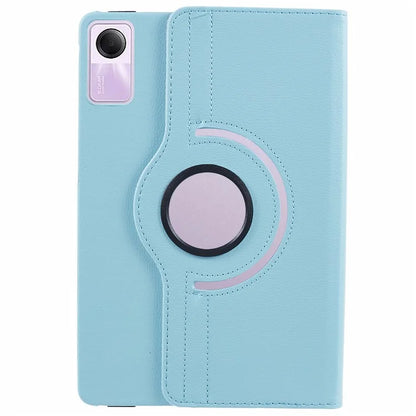 For Xiaomi Redmi Pad SE Case Litchi Texture PU Leather Protective Tablet Cover with Elastic Band