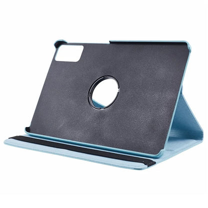 For Xiaomi Redmi Pad SE Case Litchi Texture PU Leather Protective Tablet Cover with Elastic Band
