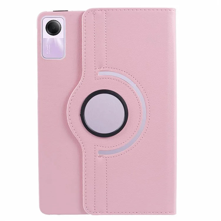For Xiaomi Redmi Pad SE Case Litchi Texture PU Leather Protective Tablet Cover with Elastic Band