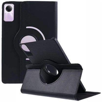 For Xiaomi Redmi Pad SE Case Litchi Texture PU Leather Protective Tablet Cover with Elastic Band
