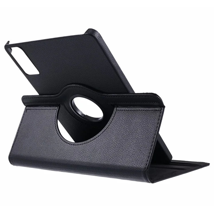 For Xiaomi Redmi Pad SE Case Litchi Texture PU Leather Protective Tablet Cover with Elastic Band