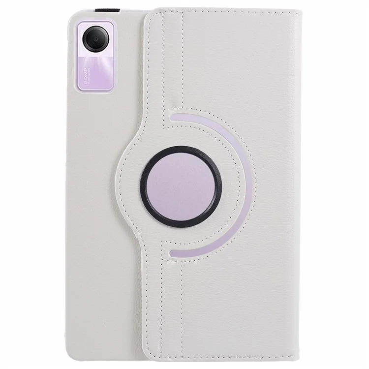 For Xiaomi Redmi Pad SE Case Litchi Texture PU Leather Protective Tablet Cover with Elastic Band