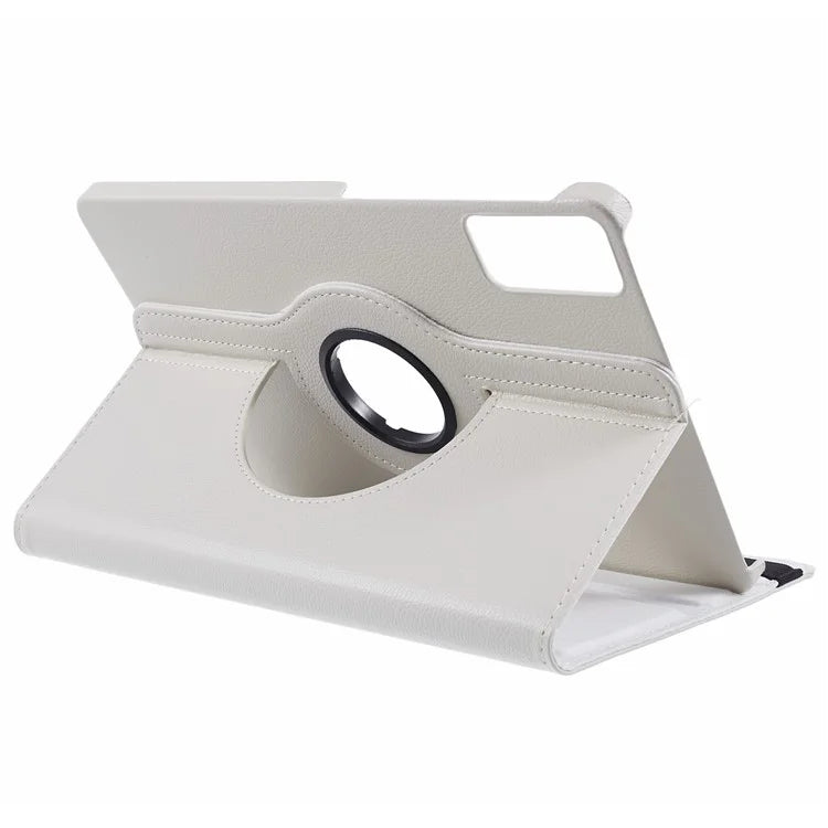 For Xiaomi Redmi Pad SE Case Litchi Texture PU Leather Protective Tablet Cover with Elastic Band