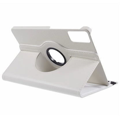 For Xiaomi Redmi Pad SE Case Litchi Texture PU Leather Protective Tablet Cover with Elastic Band
