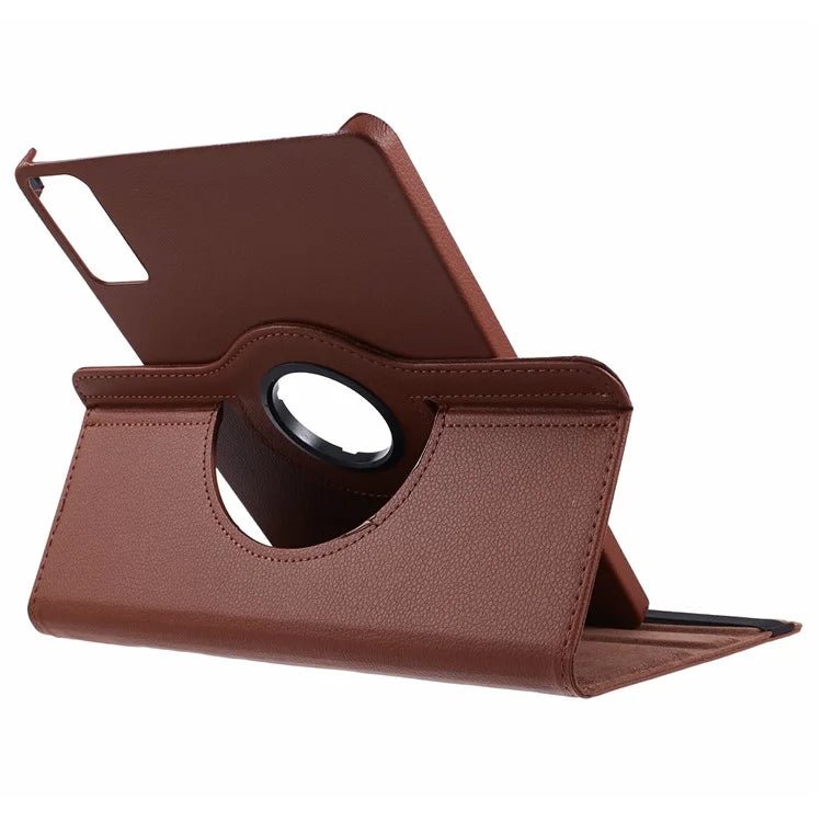 For Xiaomi Redmi Pad SE Case Litchi Texture PU Leather Protective Tablet Cover with Elastic Band