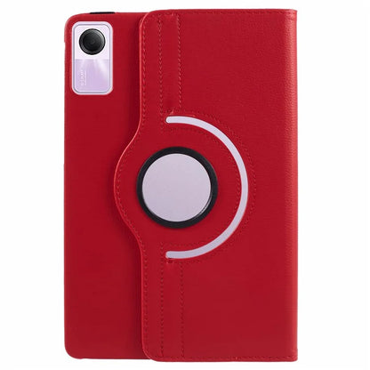 For Xiaomi Redmi Pad SE Case Litchi Texture PU Leather Protective Tablet Cover with Elastic Band