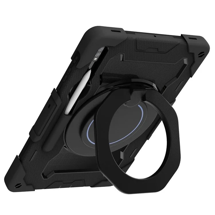 For Samsung Galaxy Tab S9+ Case PC+Silicone Tablet Protective Cover with Kickstand