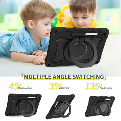 For Samsung Galaxy Tab S9+ Case PC+Silicone Tablet Protective Cover with Kickstand