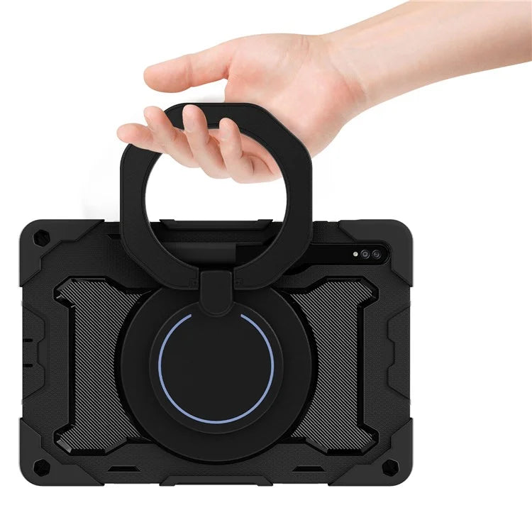 For Samsung Galaxy Tab S9+ Case PC+Silicone Tablet Protective Cover with Kickstand