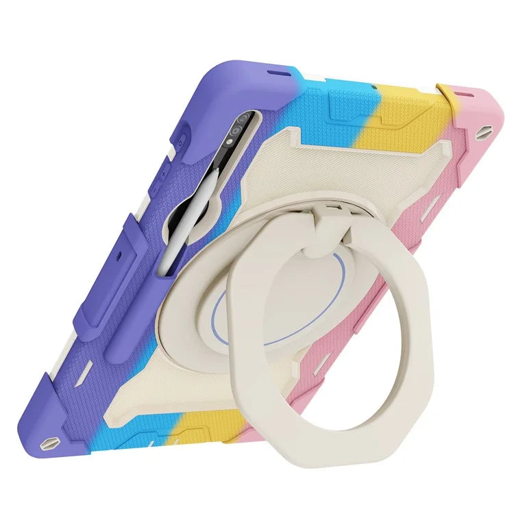 For Samsung Galaxy Tab S9+ Case PC+Silicone Tablet Protective Cover with Kickstand