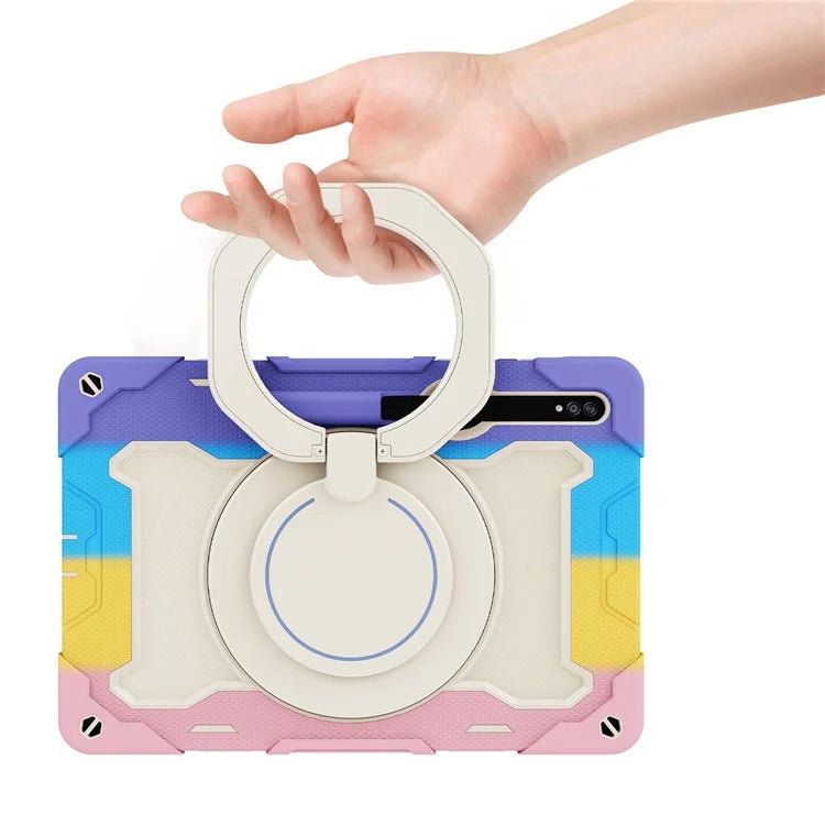 For Samsung Galaxy Tab S9+ Case PC+Silicone Tablet Protective Cover with Kickstand