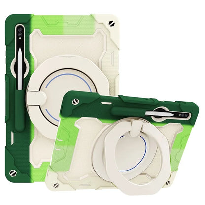 For Samsung Galaxy Tab S9+ Case PC+Silicone Tablet Protective Cover with Kickstand