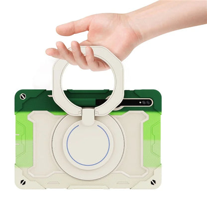 For Samsung Galaxy Tab S9+ Case PC+Silicone Tablet Protective Cover with Kickstand