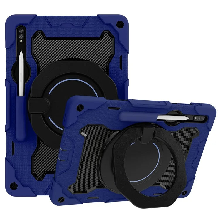 For Samsung Galaxy Tab S9+ Case PC+Silicone Tablet Protective Cover with Kickstand